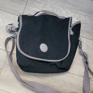kipling Black and Gray Crossbody lunch Bag